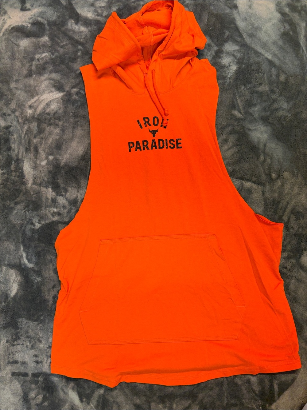 Men’s Large Orange Under Amour Project Rock tank